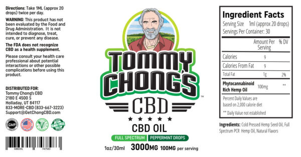 Tommy Chong’s Good Vibes Energy Tincture 2-Pack - Image 2