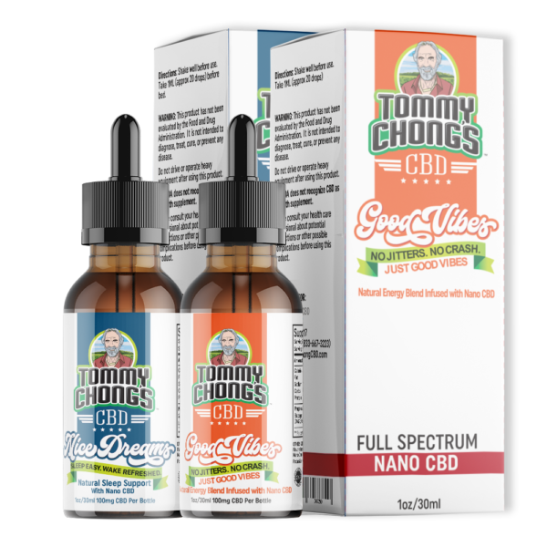 Tommy Chong’s Good Vibes/Nice Dreams AM/PM Tincture Combo (552 Reviews)4.49 / 5.00